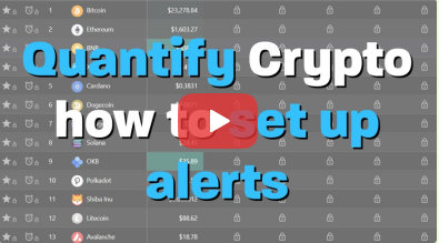 How to setup Quantify Crypto alerts
